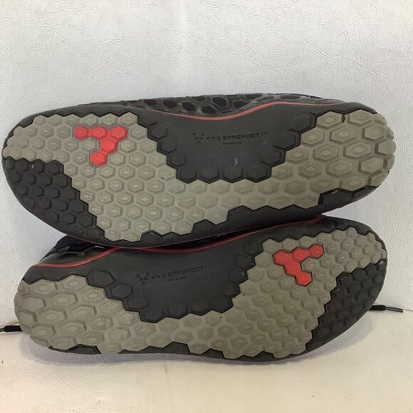 Vivo Barefoot Terra Plana Trail Minimalist Running Shoes Black Red EU Size 40 - Picture 10 of 12
